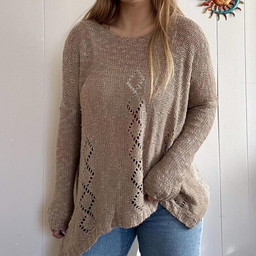 Dainty Knit Top Cottonacrylic Construction E6c6